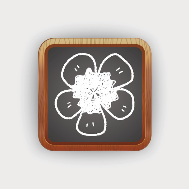 květina doodle - Vektor, obrázek