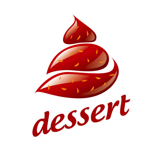 ベクトルのロゴのチョコレート アイス クリーム - ベクター画像