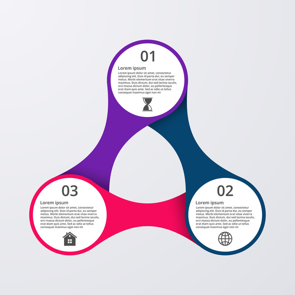 Vector illustration of circles infographics - Vector, Image