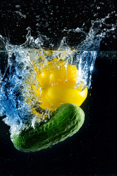Splash-zöldségek - Fotó, kép