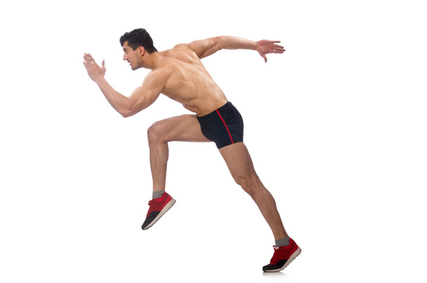 Muscular man running - Foto, Imagen