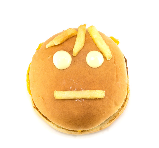 Glimlach van fast food - Foto, afbeelding
