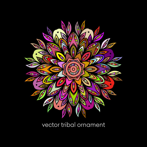 Mandala. Ethnic decorative elements.Vector illustration - Vector, Image