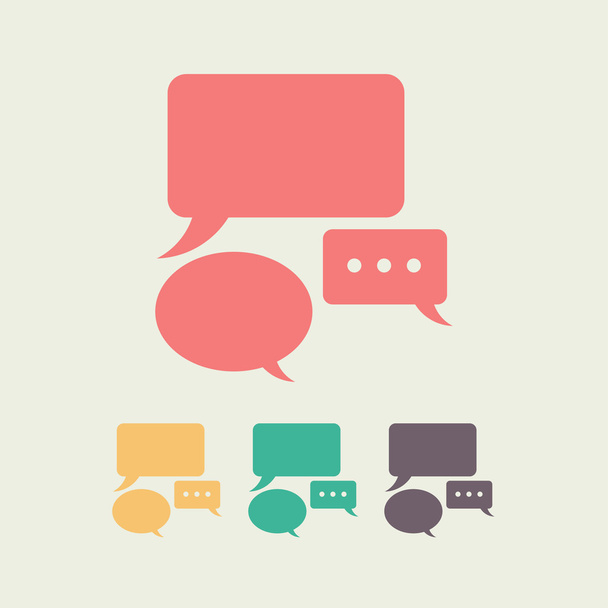 Speech bubbles  icon, vector illustration. Flat design style - Vecteur, image