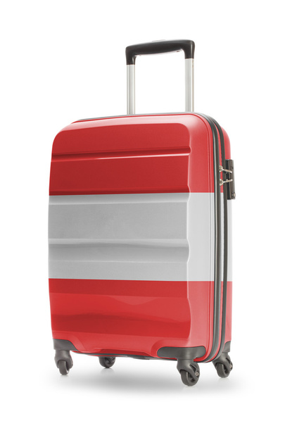 Suitcase with national flag on it - Austria - Valokuva, kuva