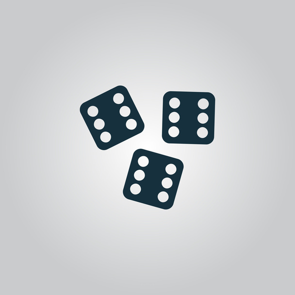 Lucky dices casino gambling game jackpot - Vektör, Görsel