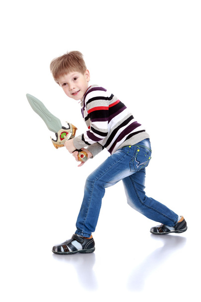 El chico con la espada
 - Foto, Imagen
