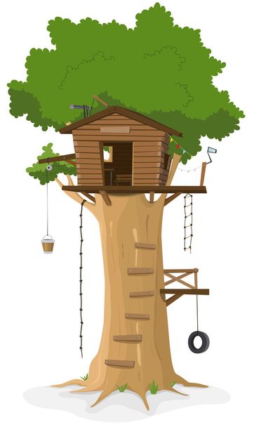 Casa del árbol - Vector, Imagen