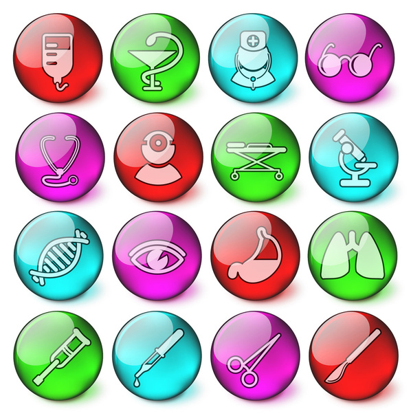 Iconos médicos - Vector, imagen