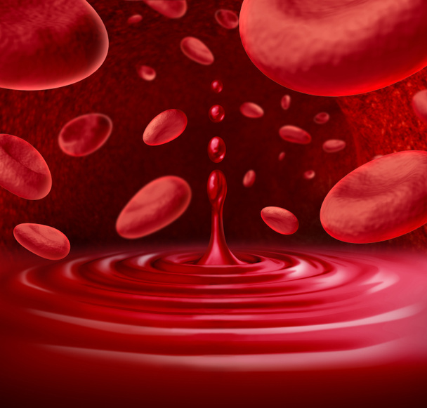 Blood cells liquid - Foto, imagen