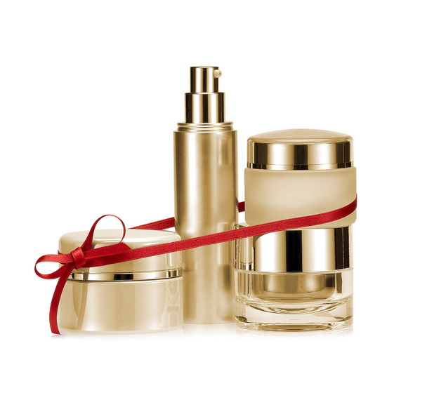 Beauty set gift in golden color - Photo, Image