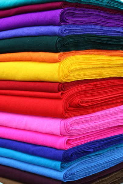 kolorowe tkaniny - Zdjęcie, obraz