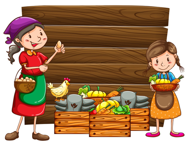 Farm products - Vector, Image