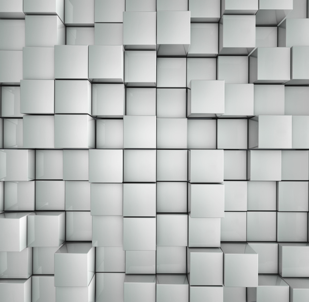white Cubes background - Photo, Image