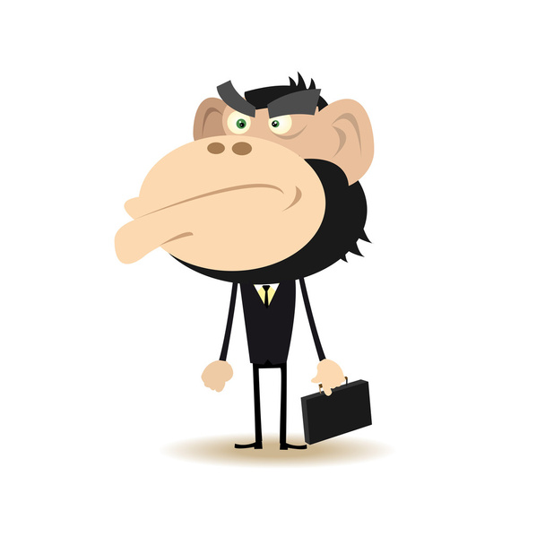 gorila podnikatel - Vektor, obrázek