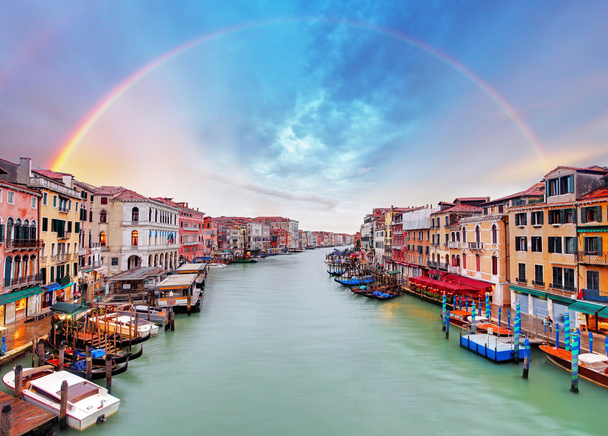 Gran Canal - Venecia desde el puente de Rialto
 - Foto, imagen