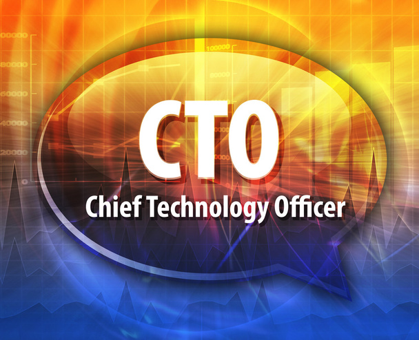 Ilustración de la burbuja de la palabra del acrónimo de CTO
 - Foto, Imagen