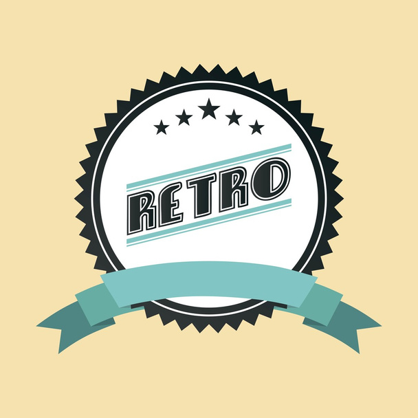 retro ribbon  - Vector, Image