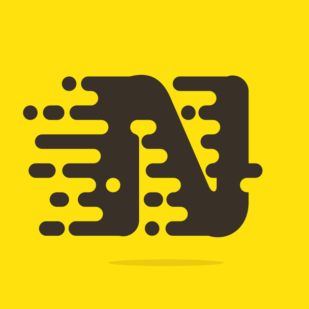 N letter logo design template. - Vector, Image