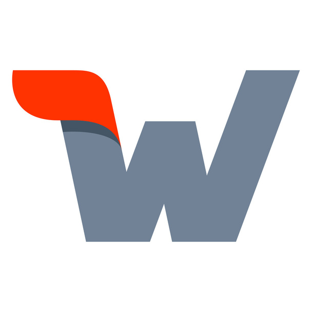 W letter logo design template. - Vector, Image