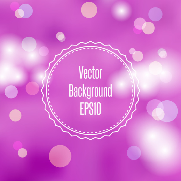 Blurred purple abstract watercolor background with bokeh copyspace for your text. Vector Illustration EPS10. - Wektor, obraz