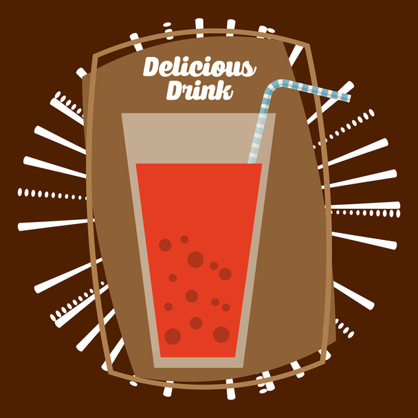 Delicious drink visual - Vector, Image