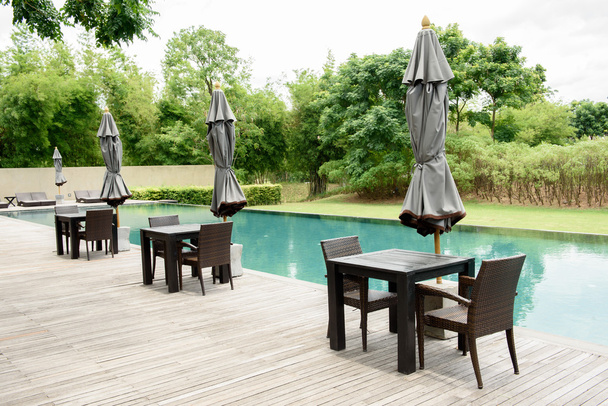 The Garden furniture by the pool - Foto, afbeelding