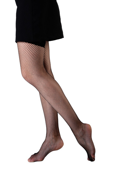 slim female legs in stockings - Foto, afbeelding