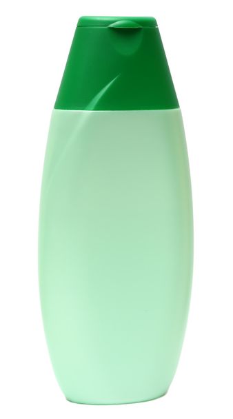 Plastic Bottle with Shampoo or hygienic cosmetic product, isolated on white background - Photo, Image