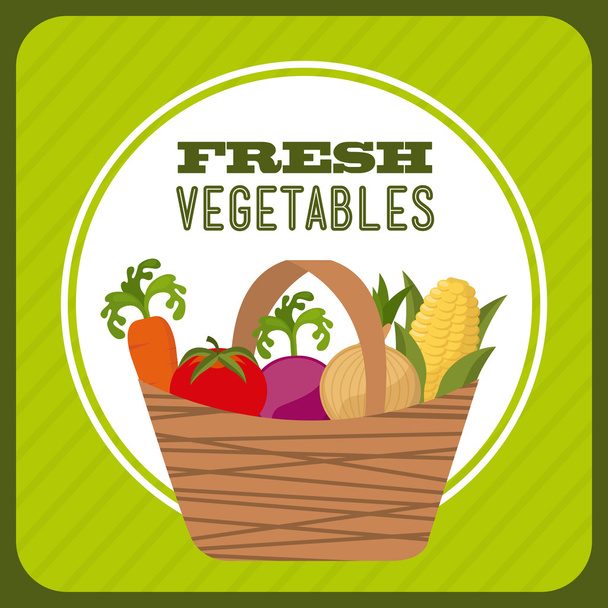 fresh vegetables - Vector, imagen