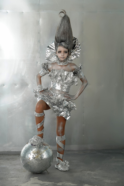 Girl in silver - Φωτογραφία, εικόνα