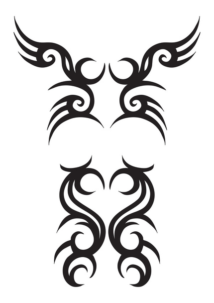 Tribal tattoo ontwerpen - Vector, afbeelding