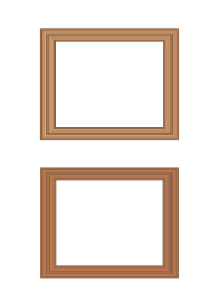 Wooden picture frames - Wektor, obraz