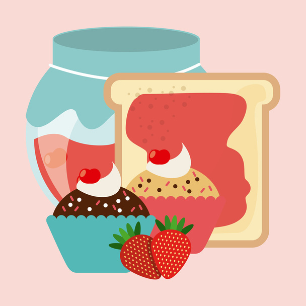 Homemade delights image - Vector, Image