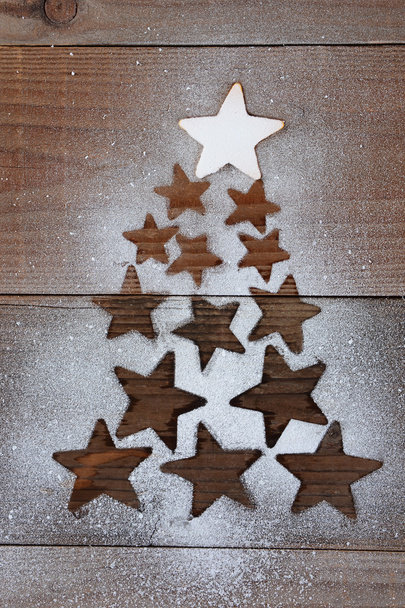 Stars Christmas Tree Shape - Фото, зображення
