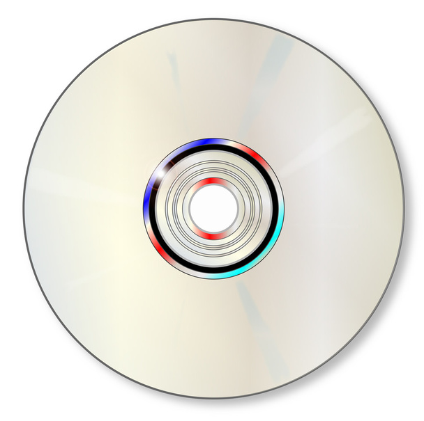 DVD en blanco
  - Vector, Imagen