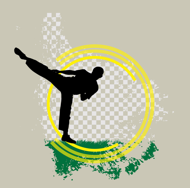 Εικονογράφηση άθλημα του καράτε - Φωτογραφία, εικόνα