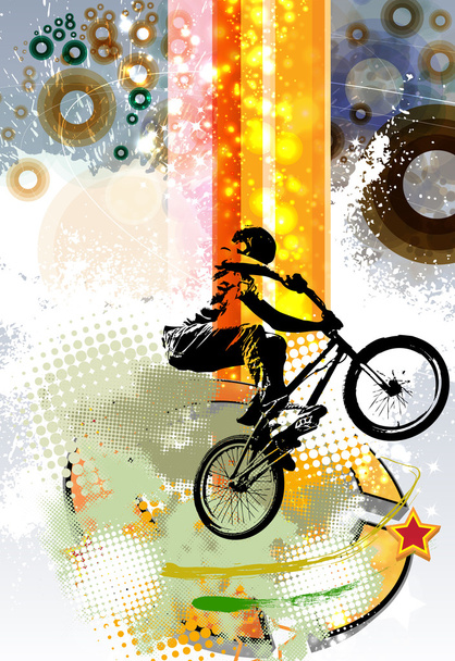 BMX rider ilustración
 - Foto, imagen