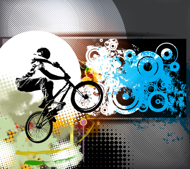 BMX rider illusztráció - Fotó, kép