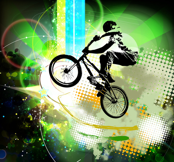 BMX rider illusztráció - Fotó, kép