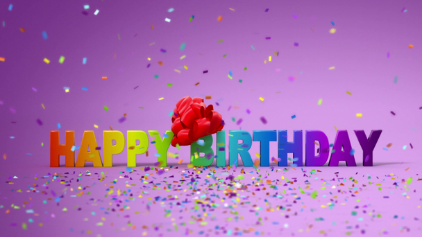 Happy Birthday, funny animation. - Footage, Video