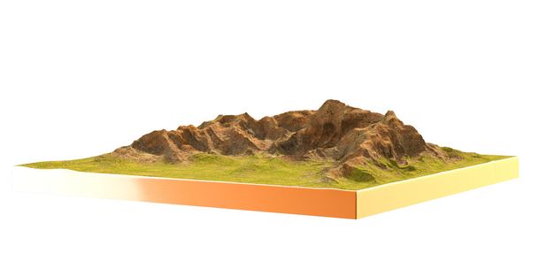 area map in 3d. - Photo, Image