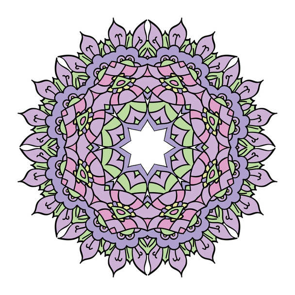 Lilac vector mandala - Vektor, Bild