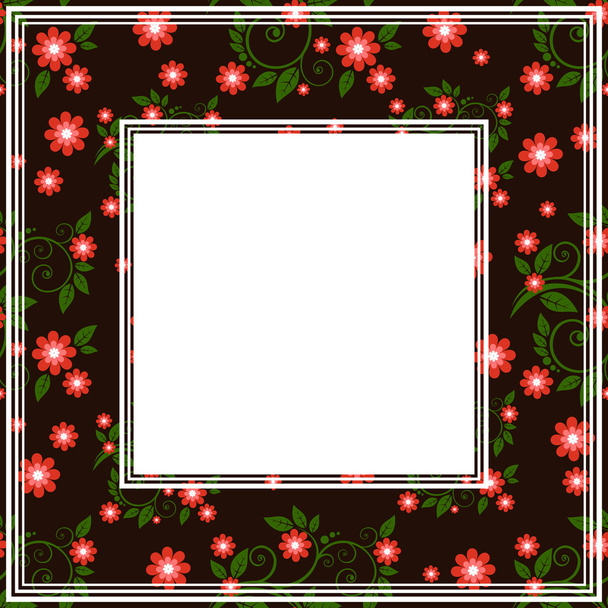floral border - Вектор,изображение