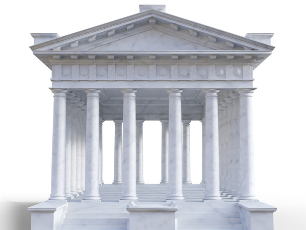 3D-klassieke Romeinse tempel - Foto, afbeelding
