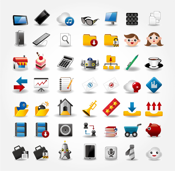 Internet & Website icons,Web Icons, icons Set - Vector, afbeelding