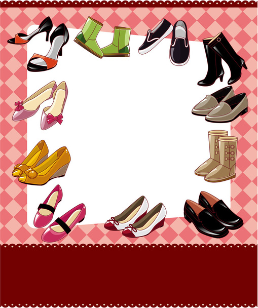 fashion shoe sale card - Vector, afbeelding