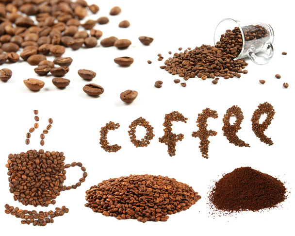 Vielfalt an Kaffeebohnen - Foto, Bild