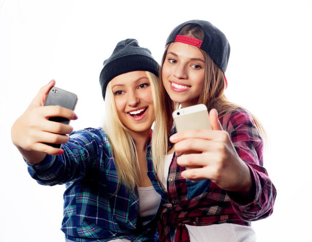 two young funny women - Foto, afbeelding