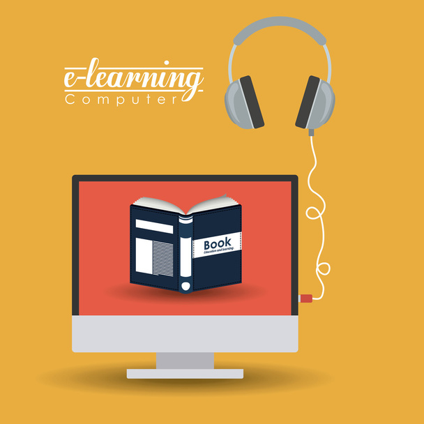 e-learning design  - Διάνυσμα, εικόνα